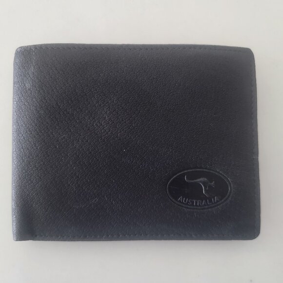 Vintage Leather Australian Wallet. Black. - Picture 1 of 5